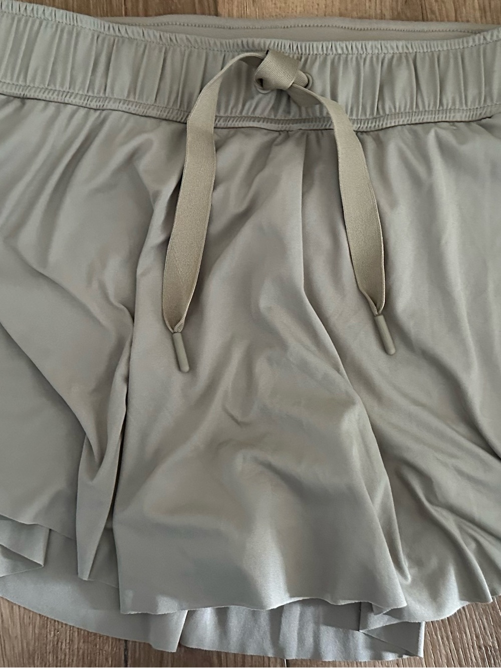 Free People Light Sage Green Drawstring Skirt